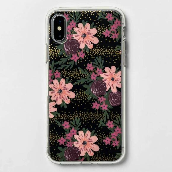Heyday Vibrant Pink Floral iPhone Case for iPhone X, XS Wireless Compatible New - Picture 1 of 6